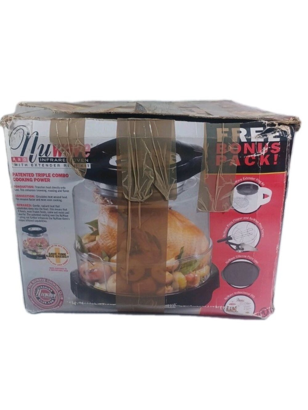 NEW NuWave Pro Primo Combo Grill Oven Model 20701 Extender Rings & Bonus Pack